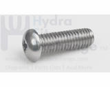 Matrix Fitness Strength System Adhere Button Head Hex Socket Screw M10 - 1.5P x 25L 004780 - 00 - hydrafitnessparts