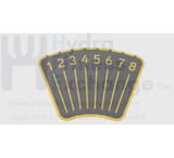 Matrix Fitness Strength System Back Pad Adjustable Decal 1000410434 - hydrafitnessparts
