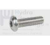 Matrix Fitness Strength System Button Head Hex Socket Screw M8 x 1.25P - 25L 004781 - 00 - hydrafitnessparts