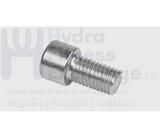 Matrix Fitness Strength System Chrome Round Head Hex Socket Screw M10 - 1.5P x 15L 1000108806 - hydrafitnessparts