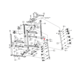 Matrix Fitness Strength System Endcap 1 1/2" x 3" 1000308418 - hydrafitnessparts