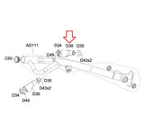 Matrix Fitness Strength System Foot Pedal Arm Wrap Rubber Grip 1000110802 - hydrafitnessparts