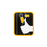 Matrix Fitness Strength System Handlebar Yellow Direction Label 1000412881 - hydrafitnessparts