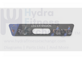 Matrix Fitness Strength System PC Front English Instructional Label 1000398552 - hydrafitnessparts