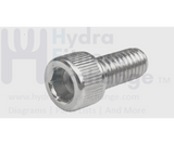 Matrix Fitness Strength System Round Head Hex Socket Screw M6 - 1.0P x 10L 049253 - AA - hydrafitnessparts