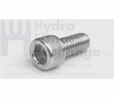 Matrix Fitness Strength System Round Head Hex Socket Screw M6 - 1.0P x 10L 049253 - AA - hydrafitnessparts