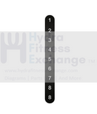 Matrix Fitness Strength System Seat Adjustment Special Pc Label 1000206765 - hydrafitnessparts