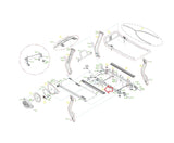 Matrix Fitness TM529 Treadmill Left Side Rail Set 1000366309 - hydrafitnessparts