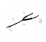 Matrix Fitness TM529 Treadmill Rear Seat Belt 1000403759 - hydrafitnessparts