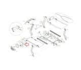 Matrix Fitness TM529 Treadmill Right Extension Spring 1000379577 - hydrafitnessparts