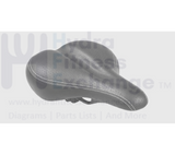 Matrix Indoor Cycle Saddle Seat L 270mm (10.63") x W 200mm (7.87") 23 - AS - 064 - hydrafitnessparts