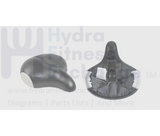 Matrix Indoor Cycle Saddle Seat W/Round Stud Clamp Style L 318mm x W 335mm 93079 - hydrafitnessparts