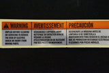 Matrix Retail Horizon Advanced Fitness Group Treadmill Warning Label 1000382189 - hydrafitnessparts