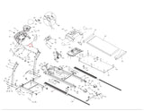 Merit Horizon Fitness TM270B TM270 Treadmill Console Frame Set 064922 - Z - hydrafitnessparts