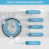 NordicTrack S22i S15i S10i Upright Bike Crank Screw M6 390707 - hydrafitnessparts