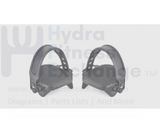 Nordictrack Stationary Bike L & R Foot Pedal Pair W/Straps Spindle 9/16" 376539 - hydrafitnessparts