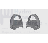 Nordictrack Stationary Bike L & R Foot Pedal Pair W/Straps Spindle 9/16" 376539 - hydrafitnessparts