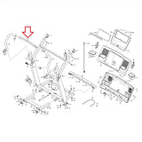 NordicTrack Treadmill Hear Rate Pulse Handle Bar Assembly MFR - 215271 220737 - hydrafitnessparts