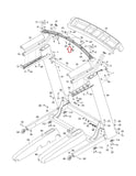 Nordictrack Treadmill Pulse Crossbar MFR 385209 385210 - hydrafitnessparts