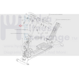 Octane Fitness Right Upper Pedal Link Assembly 105710 - 001 xR5000 Elliptical - hydrafitnessparts