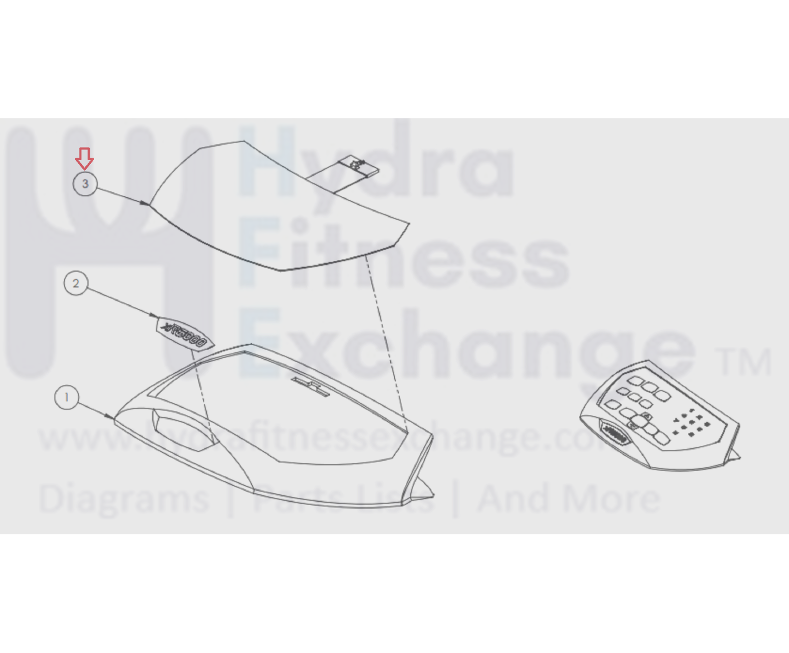 Octane Keypad Octane Fitness xR6000 Elliptical Keypad Assembly 9102910-001 ...