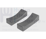 Plastic Dumbbell Rack Weight Saddle Rest 140L x 50 x 157 - H50 - D10mm Miscellaneous - hydrafitnessparts