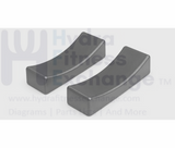 Plastic Dumbbell Rack Weight Saddle Rest 140L x 50 x 157 - H50 - D10mm Miscellaneous - hydrafitnessparts