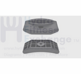 Plastic Dumbbell Rack Weight Saddle Rest 150L x 65W x 80H mm - D10 Miscellaneous - hydrafitnessparts
