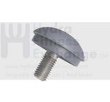 Plastic Grip Knob Dia 1.31" & Dia Of Screw Thread M8 - 15mm L Stationary Bike - hydrafitnessparts