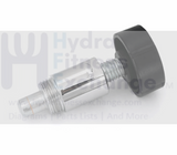 Pop Pin knob 1 - 1 - 2" Thread of Pin 13 - 16" Fine Thread 1 - 4" Tip of Pin Dia 3 - 8" - hydrafitnessparts