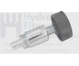 Pop Pin knob 1 - 1 - 2" Thread of Pin 13 - 16" Fine Thread 1 - 4" Tip of Pin Dia 3 - 8" - hydrafitnessparts