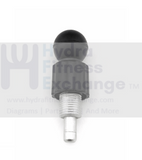 Pop Pin knob 1" Thread of Pin 5 - 8" Fine Thread 0.6" Tip of Pin Dia 0.35" - hydrafitnessparts