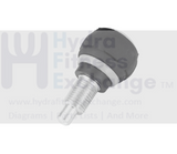 Pop Pin knob 1.5" Thread of Pin 5 - 8" Fine Thread 0.79"Tip of Pin Dia 5 - 16" - hydrafitnessparts