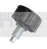 Pop Pin knob 2.1" Thread of Pin 3 - 4" Fine Thread 0.79" Tip of Pin Dia 3 - 8" - hydrafitnessparts