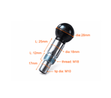 Pop Pin Size Of Knob 28mm Thread Pin M18 Pin L Thread 12mm Tip Of Pin Dia 10mm - hydrafitnessparts