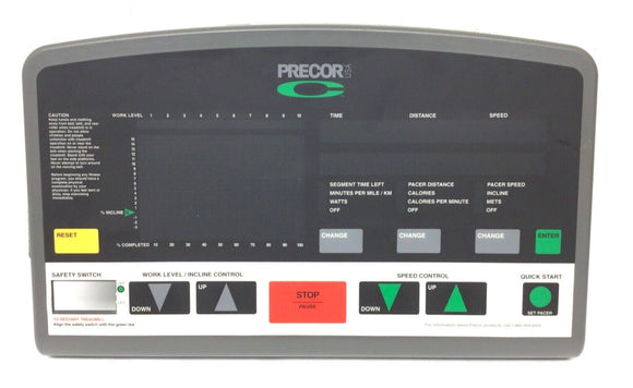 Precor 964i C964 C964i Treadmill Display Console Panel 335-94108 & 33662-115 - hydrafitnessparts