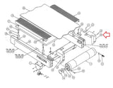 Precor C964 C960 C962 Treadmill Right Rear Roller End Cap - hydrafitnessparts