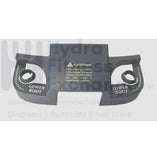 Precor EFX 427 447 Elliptical Wedge Decals Assembly 34209 - 108 & PPP000000034275105 - hydrafitnessparts