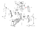 Precor EFX 800-18 Elliptical Front Neck Tungsten Assembly PPP000000303524102 - hydrafitnessparts