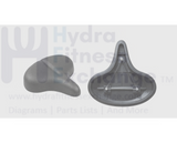 Precor Indoor Cycle Saddle Seat 3 Bolts Base L 270mm (10.63") x W 275mm (10.83") - hydrafitnessparts