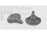 Precor Indoor Cycle Saddle Seat L 270mm (10.63") x W 250mm PPP000000038649101 - hydrafitnessparts