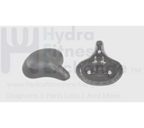 Precor Indoor Cycle Saddle Seat L 270mm (10.63") x W 250mm PPP000000038649101 - hydrafitnessparts