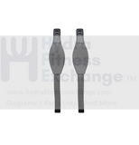 Precor Stationary Bike Left & Right Pedal Strap Pair 58017 - 103 - hydrafitnessparts