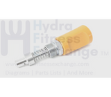 Precor Strength System Pin W/Yellow Knob Selector Rod Assembly - hydrafitnessparts