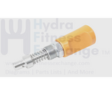 Precor Strength System Pin W/Yellow Knob Selector Rod Assembly - hydrafitnessparts