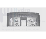 Precor Strength System Seated Row Placard Shroud MFR - HSL0310 & CWS046800 - 101 - hydrafitnessparts