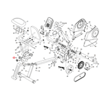 Proform Weslo Stationary Bike Adjustment Knob M12 - 1.75 x 20L 244615 - hydrafitnessparts