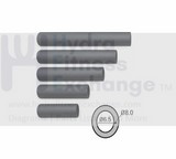 PVC Handle Grips Single Size Handlebar D25 - hydrafitnessparts