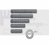 PVC Handle Grips Single Size Handlebar D25 - hydrafitnessparts