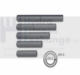PVC Handle Grips Single Size Handlebar D25 - hydrafitnessparts